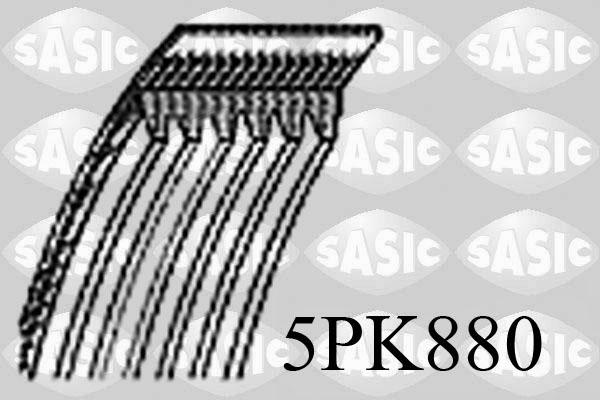 Sasic 5PK880 - Curea transmisie cu caneluri aaoparts.ro