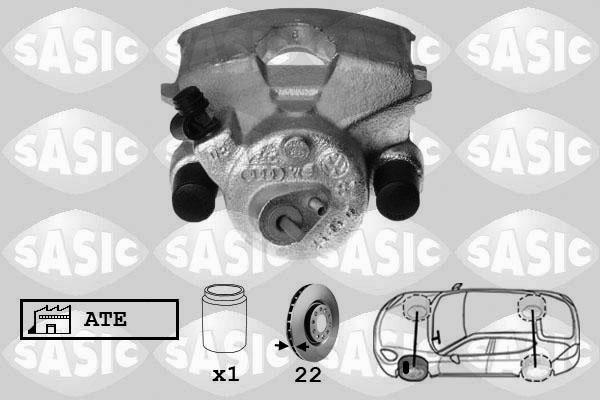 Sasic 6506004 - Etrier frana aaoparts.ro