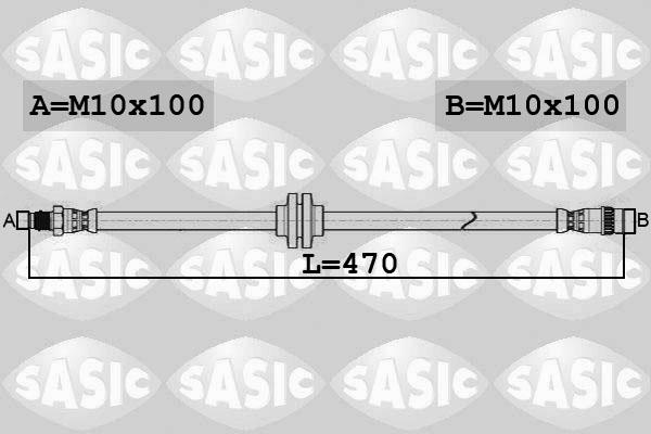 Sasic 6604042 - Furtun frana aaoparts.ro