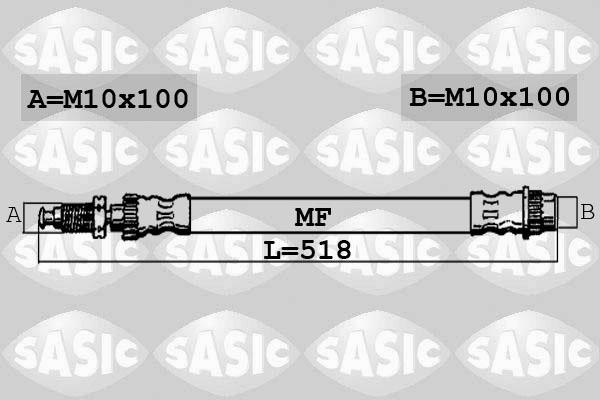 Sasic 6600009 - Furtun frana aaoparts.ro