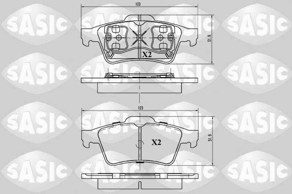 Sasic 6214003 - Set placute frana,frana disc aaoparts.ro