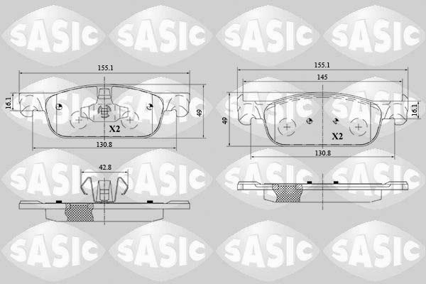 Sasic 6214037 - Set placute frana,frana disc aaoparts.ro