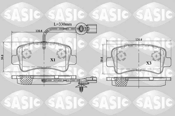Sasic 6214021 - Set placute frana,frana disc aaoparts.ro