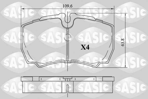 Sasic 6216090 - Set placute frana,frana disc aaoparts.ro