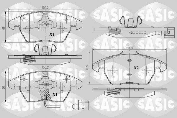 Sasic 6216004 - Set placute frana,frana disc aaoparts.ro