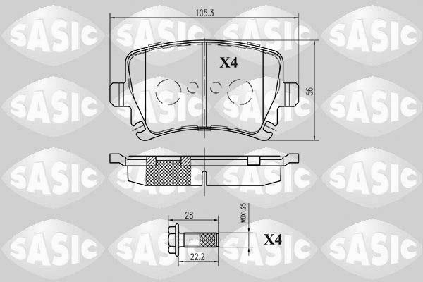 Sasic 6216003 - Set placute frana,frana disc aaoparts.ro