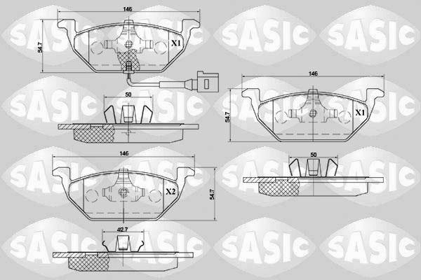Sasic 6216002 - Set placute frana,frana disc aaoparts.ro