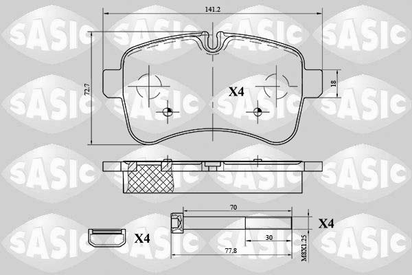 Sasic 6216038 - Set placute frana,frana disc aaoparts.ro
