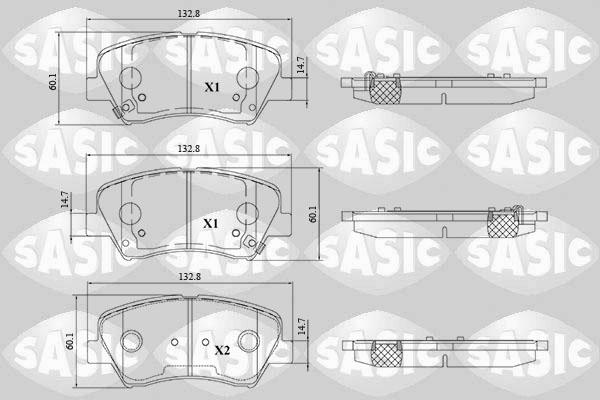 Sasic 6216195 - Set placute frana,frana disc aaoparts.ro