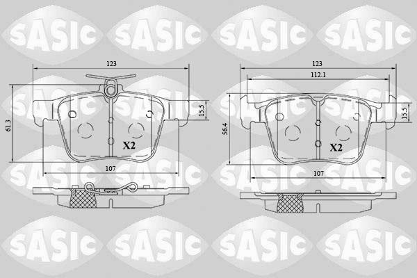 Sasic 6216197 - Set placute frana,frana disc aaoparts.ro
