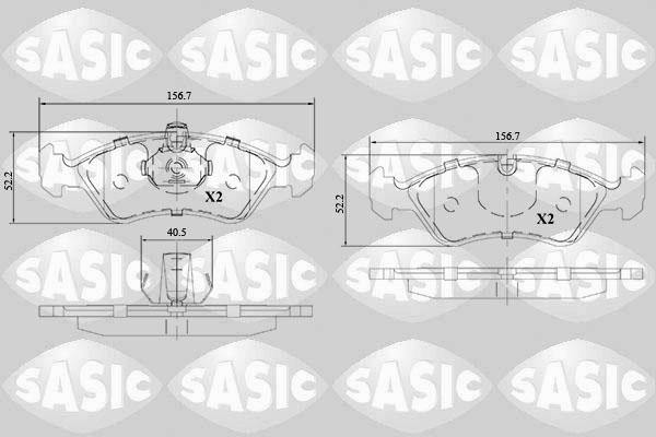 Sasic 6216142 - Set placute frana,frana disc aaoparts.ro