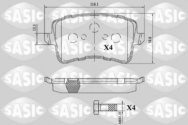 Sasic 6216159 - Set placute frana,frana disc aaoparts.ro