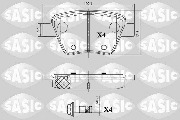 Sasic 6216187 - Set placute frana,frana disc aaoparts.ro