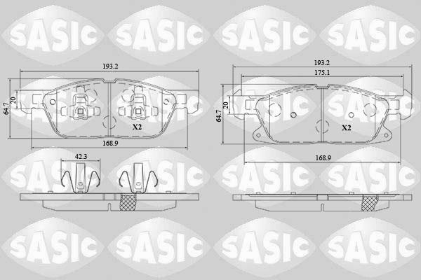 Sasic 6216211 - Set placute frana,frana disc aaoparts.ro