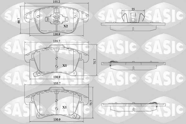 Sasic 6216212 - Set placute frana,frana disc aaoparts.ro