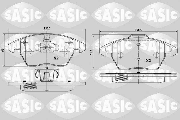Sasic 6210046 - Set placute frana,frana disc aaoparts.ro