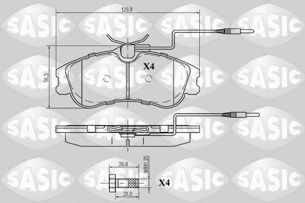 Sasic 6210007 - Set placute frana,frana disc aaoparts.ro