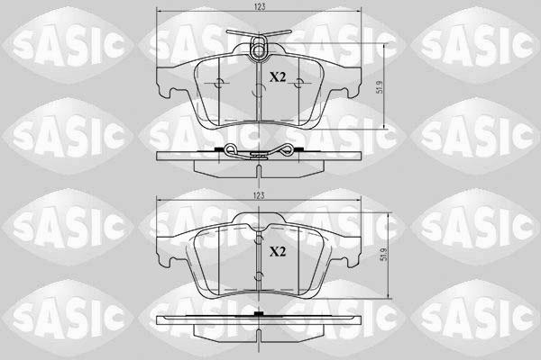 Sasic 6210016 - Set placute frana,frana disc aaoparts.ro
