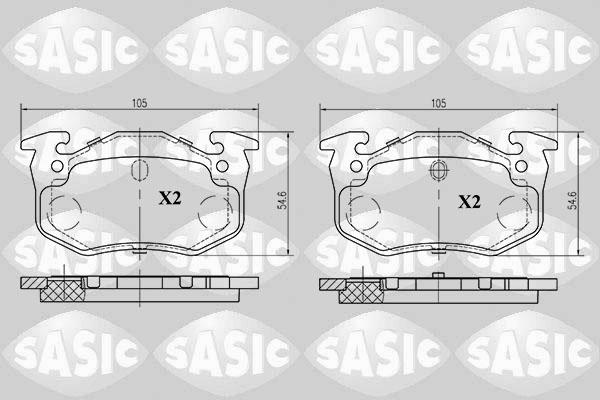 Sasic 6210011 - Set placute frana,frana disc aaoparts.ro
