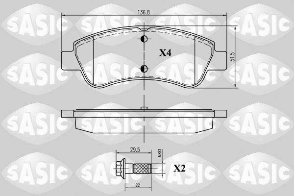 Sasic 6210012 - Set placute frana,frana disc aaoparts.ro