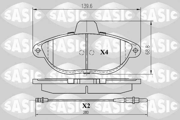 Sasic 6210027 - Set placute frana,frana disc aaoparts.ro