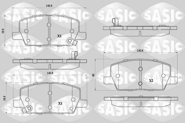 Sasic 6210116 - Set placute frana,frana disc aaoparts.ro