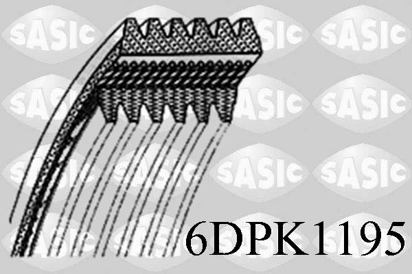 Sasic 6DPK1195 - Curea transmisie cu caneluri aaoparts.ro