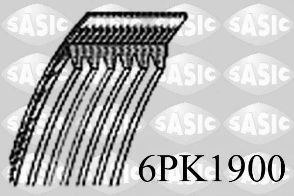Sasic 6PK1900 - Curea transmisie cu caneluri aaoparts.ro