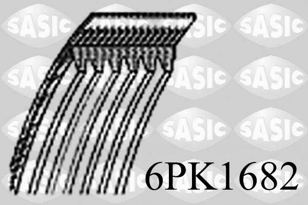 Sasic 6PK1682 - Curea transmisie cu caneluri aaoparts.ro
