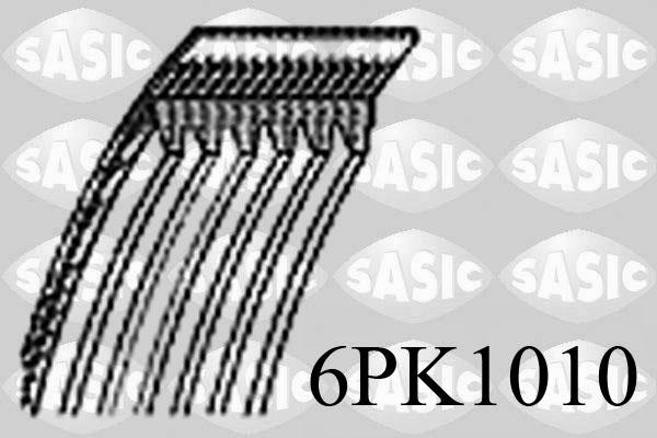 Sasic 6PK1010 - Curea transmisie cu caneluri aaoparts.ro