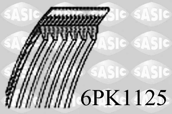 Sasic 6PK1125 - Curea transmisie cu caneluri aaoparts.ro