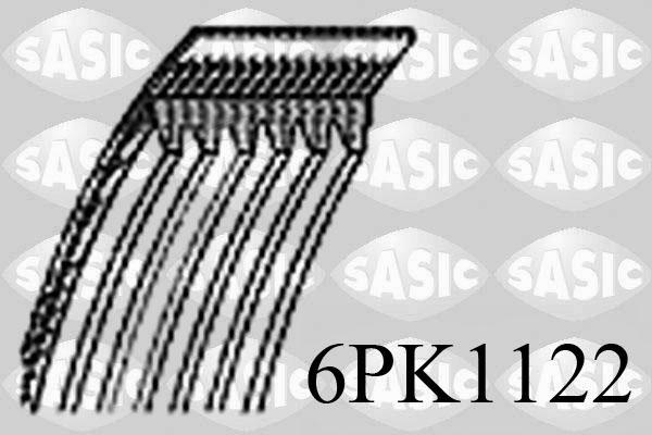Sasic 6PK1122 - Curea transmisie cu caneluri aaoparts.ro