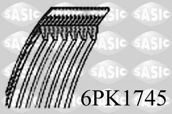 Sasic 6PK1745 - Curea transmisie cu caneluri aaoparts.ro
