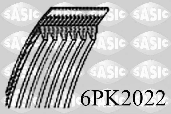 Sasic 6PK2022 - Curea transmisie cu caneluri aaoparts.ro