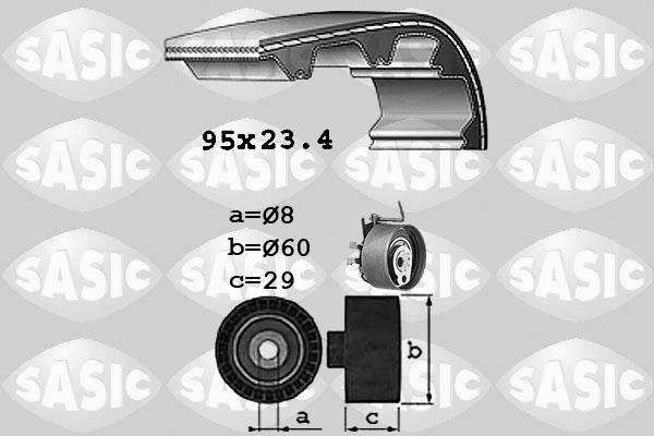 Sasic 1754009 - Set curea de distributie aaoparts.ro