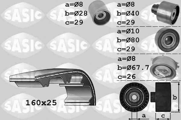 Sasic 1756068 - Set curea de distributie aaoparts.ro