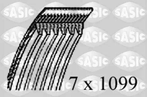 Sasic 1776093 - Curea transmisie cu caneluri aaoparts.ro