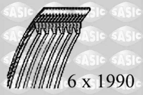 Sasic 1776106 - Curea transmisie cu caneluri aaoparts.ro