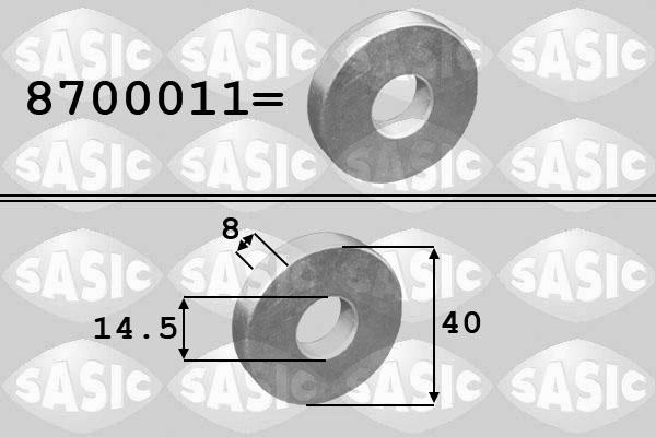 Sasic 8700011 - Saiba, disc curea-arbore cotit aaoparts.ro