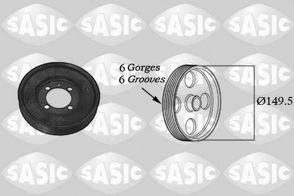 Sasic 2156017 - Fulie curea, arbore cotit aaoparts.ro