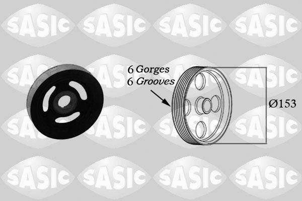 Sasic 2150004 - Fulie curea, arbore cotit aaoparts.ro