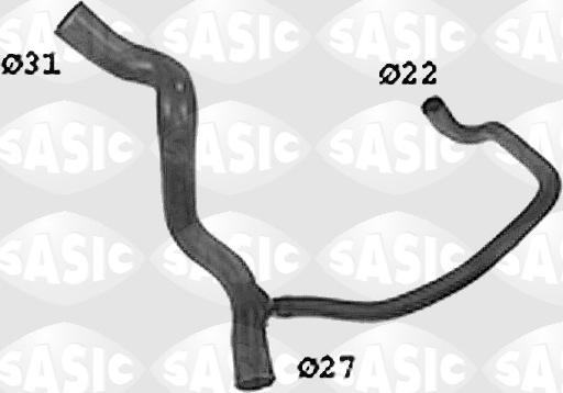 Sasic SWH4268 - Furtun radiator aaoparts.ro