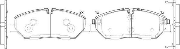 SB BP11012 - Set placute frana,frana disc aaoparts.ro