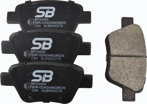 SB BP33550 - Set placute frana,frana disc aaoparts.ro