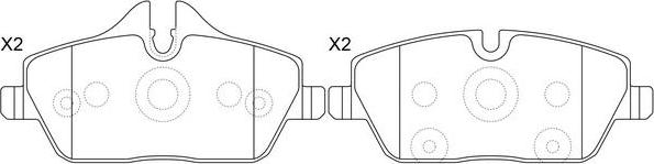 SB BP32508 - Set placute frana,frana disc aaoparts.ro