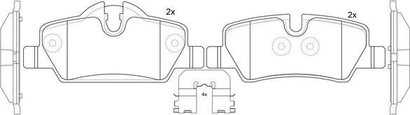 SB BP32020 - Set placute frana,frana disc aaoparts.ro