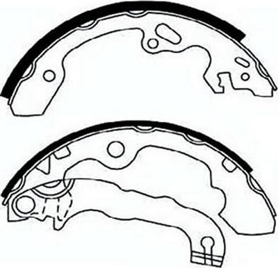 SB BS51558 - Set saboti frana aaoparts.ro