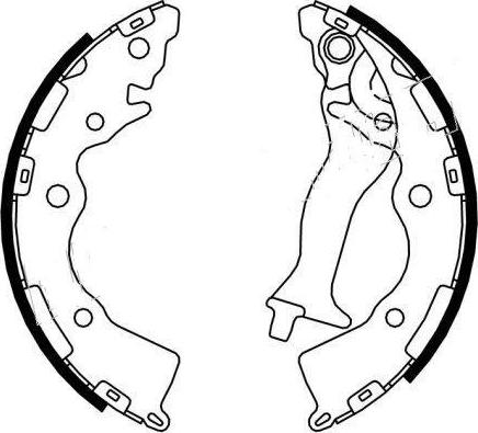 SB BS11617 - Set saboti frana aaoparts.ro