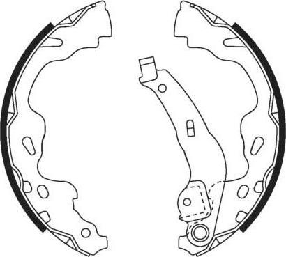 SB BS21386 - Set saboti frana aaoparts.ro