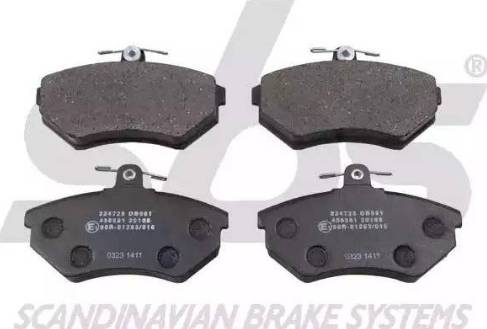 SBS 1501224725 - Set placute frana,frana disc aaoparts.ro
